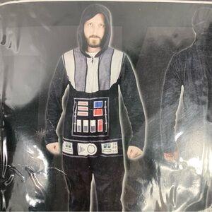Star Wars Disney Darth Vader Adult One Piece Halloween Costume S/M Lucas Films